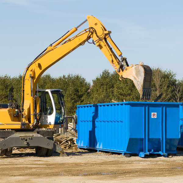 how does a residential dumpster rental service work in Amenia